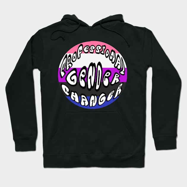 professional gender changer genderfluid flag Hoodie by annoyingarts